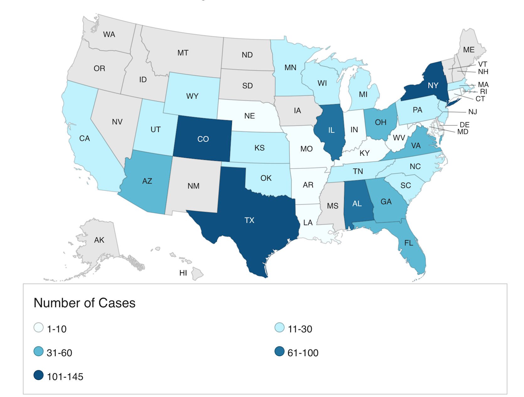 map big cyclospora outbreak 08-04-23