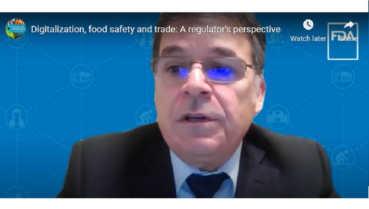 Yiannas FDA WHO health talk digitalization